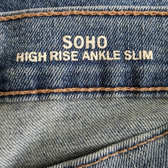 Nicole Miller Jeans Women's 16 New York Soho High-Rise Ankle Slim Distressed - Picture 5 of 16